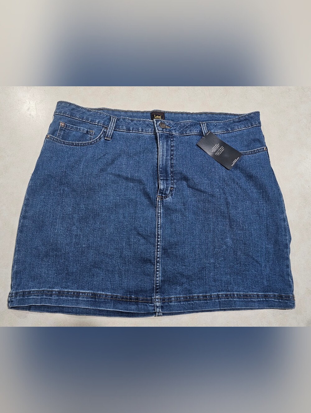 Lee Women's Classic Indigo Denim Mini Skirt